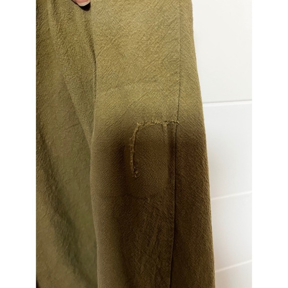 Sienna Sky Olive Green Jumpsuit Button Front Wide Leg V Neck Casual Romper *Flaw - Picture 15 of 15